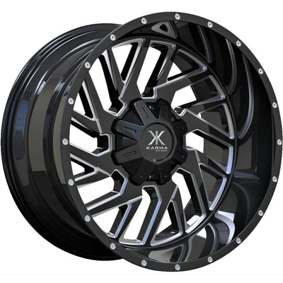 Karma Offroad K33 Black Milled Wheel