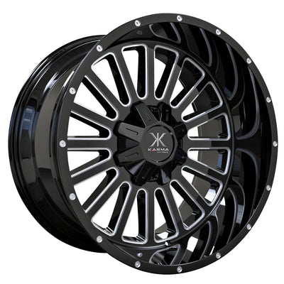 Karma Offroad K35 Black Milled Wheel