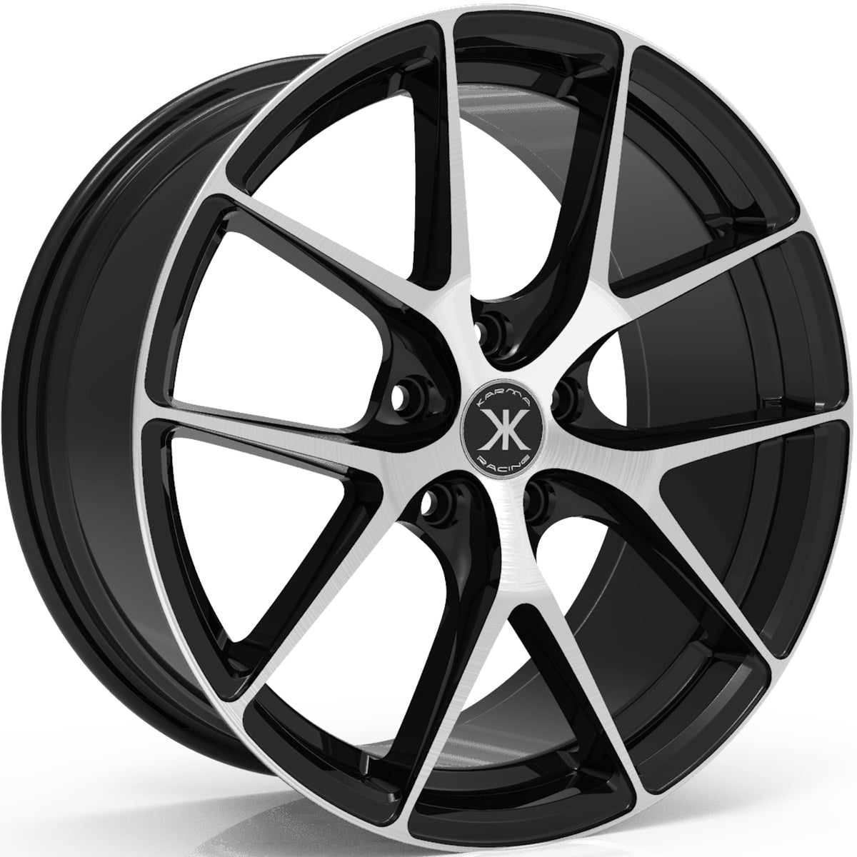 Karma Racing KR-104 Black Machined Wheel