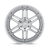 Black Rhino KATAVI 22x10 +30mm Silver with Mirror-Cut Face