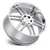 Black Rhino KATAVI 22x10 +30mm Silver with Mirror-Cut Face