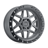 Black Rhino KELSO 17x9 0mm Battleship Gray with Black Ring