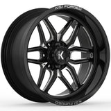 KG1 Forged Aristo Black Milled Wheel