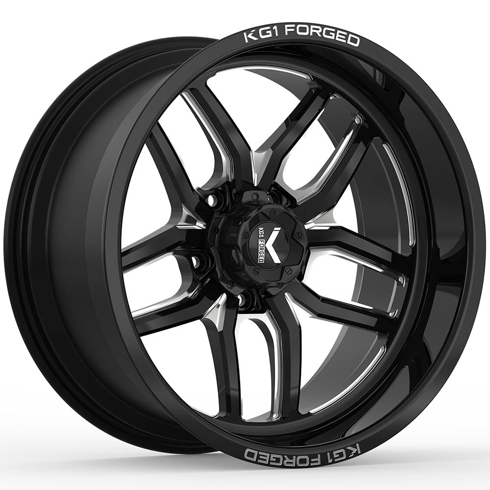 KG1 Forged Aristo Black Milled Wheel