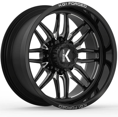 KG1 Forged Aristo Black Milled Wheel