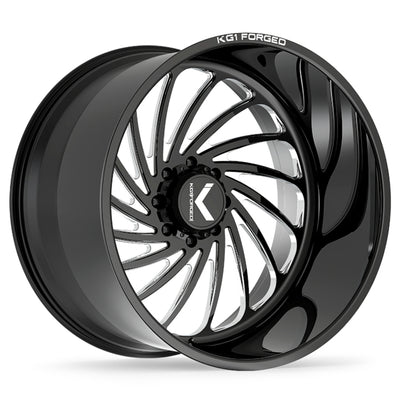 KG1 Forged Bender Black Milled Wheel