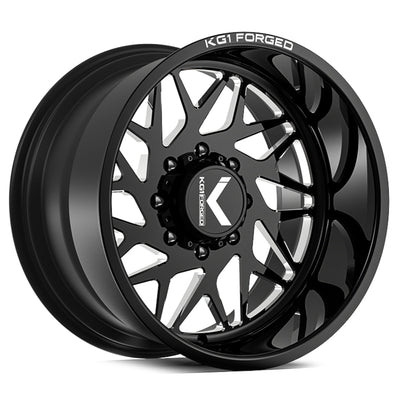KG1 Forged Bypass Black Milled Wheel