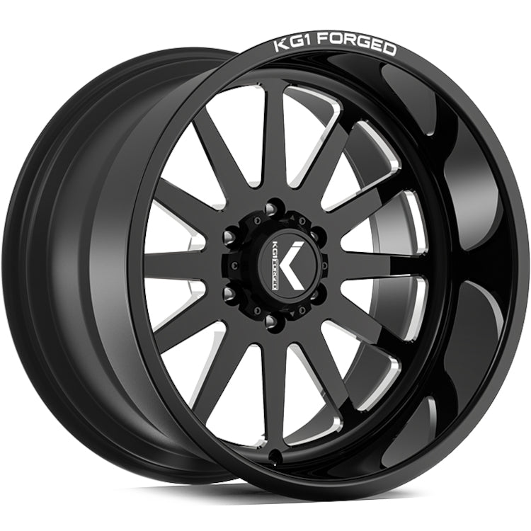 KG1 Forged Clockwork Black Milled Wheel