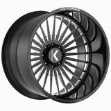 KG1 Forged Czar Black Milled Wheel