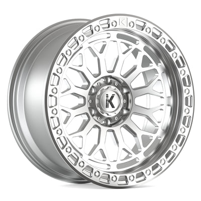 KG1 Forged Diamondhead Silver Machined Wheel