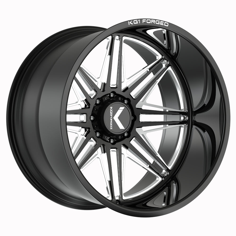 KG1 Forged Eclipse Black Milled Wheel