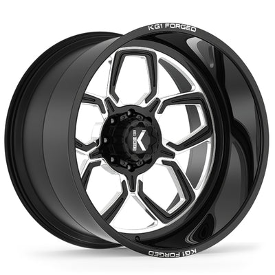 KG1 Forged Gear-5 Black Milled Wheel