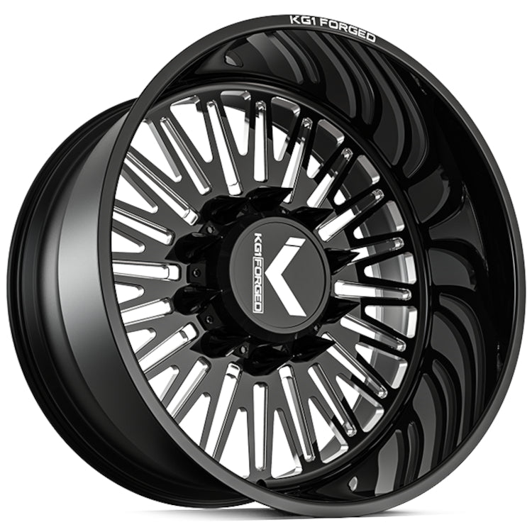 KG1 Forged GuiltTrip-S Black Milled Wheel