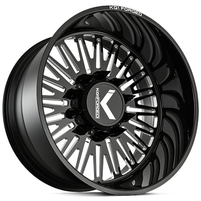 KG1 Forged GuiltTrip-S Black Milled Wheel