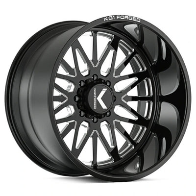 KG1 Forged Intent Black Milled Wheel