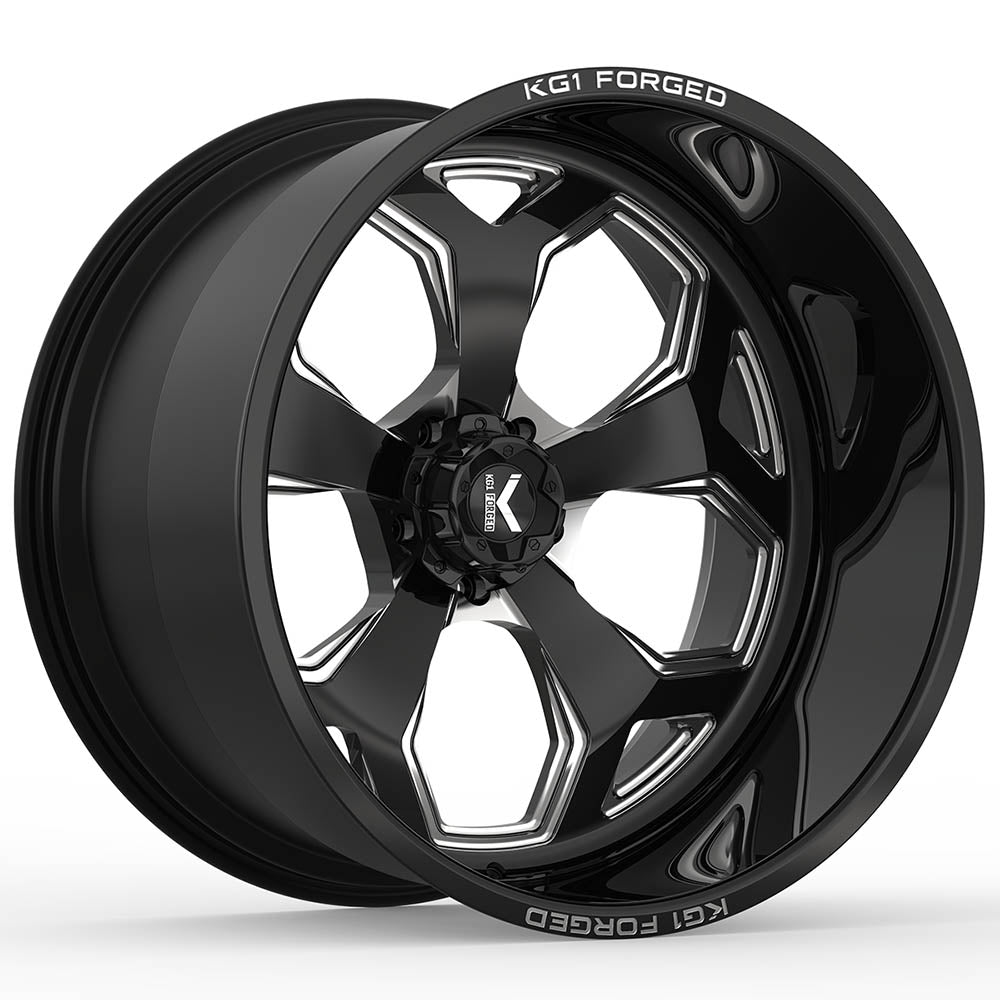 KG1 Forged Knox Black Milled Wheel