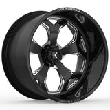 KG1 Forged Knox Black Milled Wheel