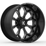 KG1 Forged Knox Black Milled Wheel