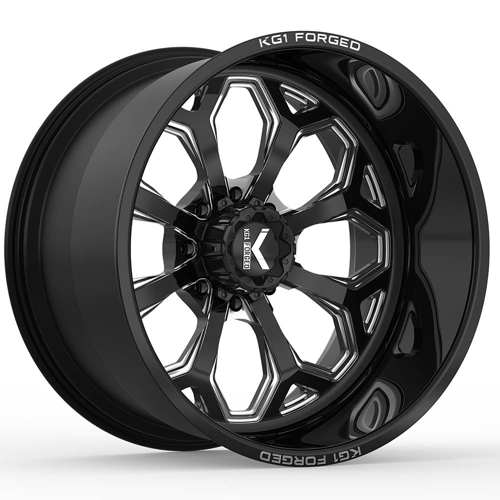 KG1 Forged Knox Black Milled Wheel