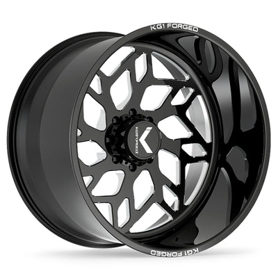KG1 Forged Kreator Black Milled Wheel
