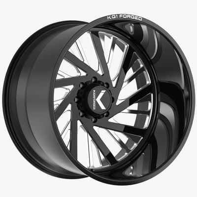 KG1 Forged Mindset Black Milled Wheel