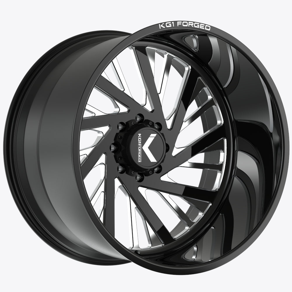KG1 Forged Mindset Black Milled Wheel