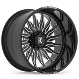 KG1 Forged Phoenix Black Milled Wheel