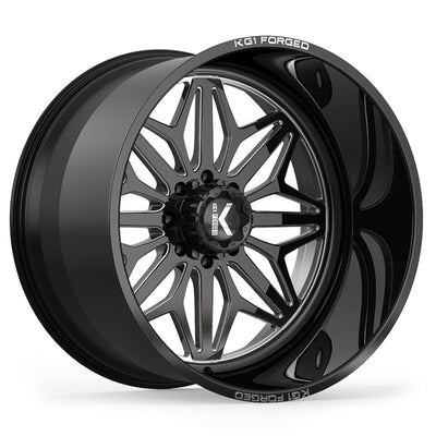 KG1 Forged Snow Black Milled Wheel