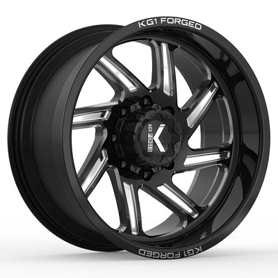 KG1 Forged Spool Black Milled Wheel