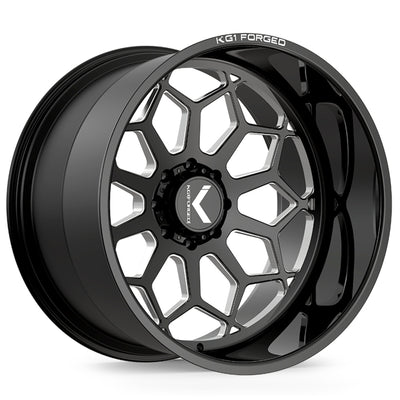 KG1 Forged Spreader Black Milled Wheel
