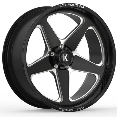 KG1 Forged Stella Black Milled Wheel