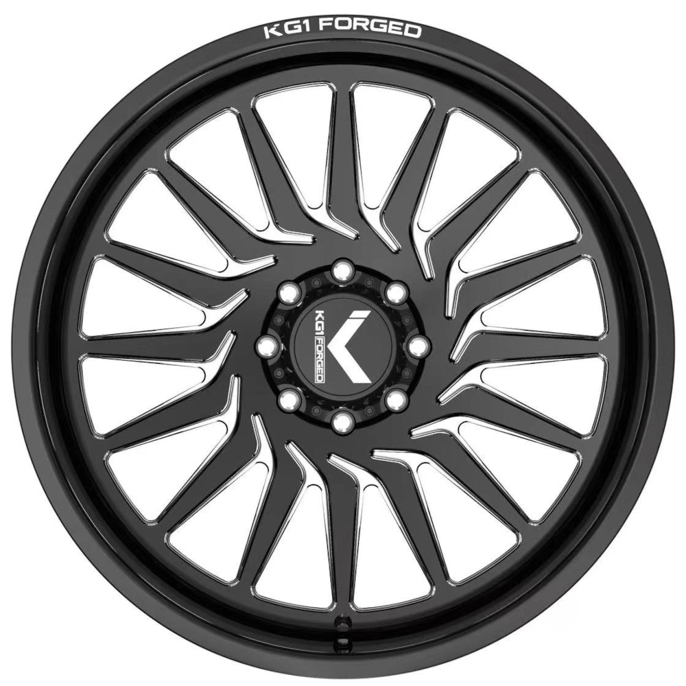 KG1 Forged Torsion Black Milled Wheel