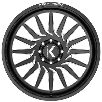 KG1 Forged Torsion Black Milled Wheel