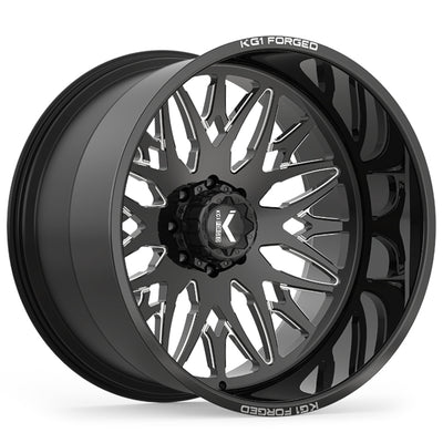 KG1 Forged Trident Black Milled Wheel