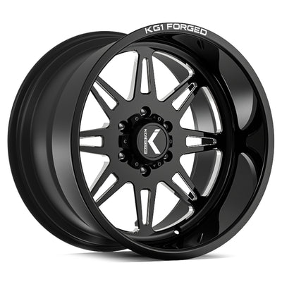 KG1 Forged Vamp Black Milled Wheel