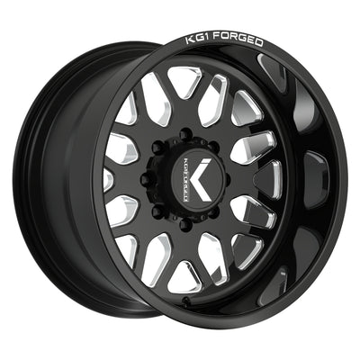 KG1 Forged Veteran Black Milled Wheel