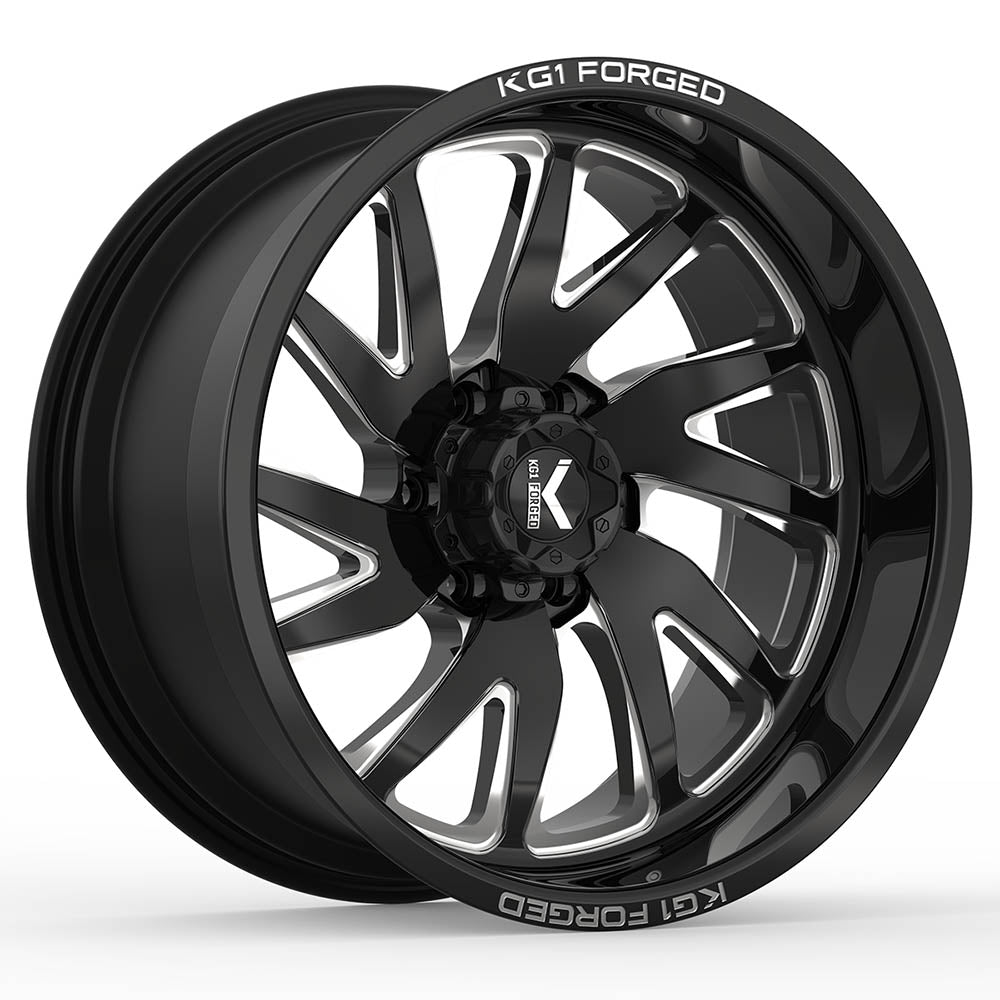 KG1 Forged Vile Black Milled Wheel