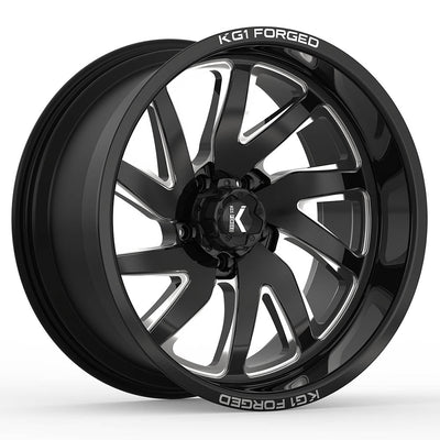 KG1 Forged Vile Black Milled Wheel