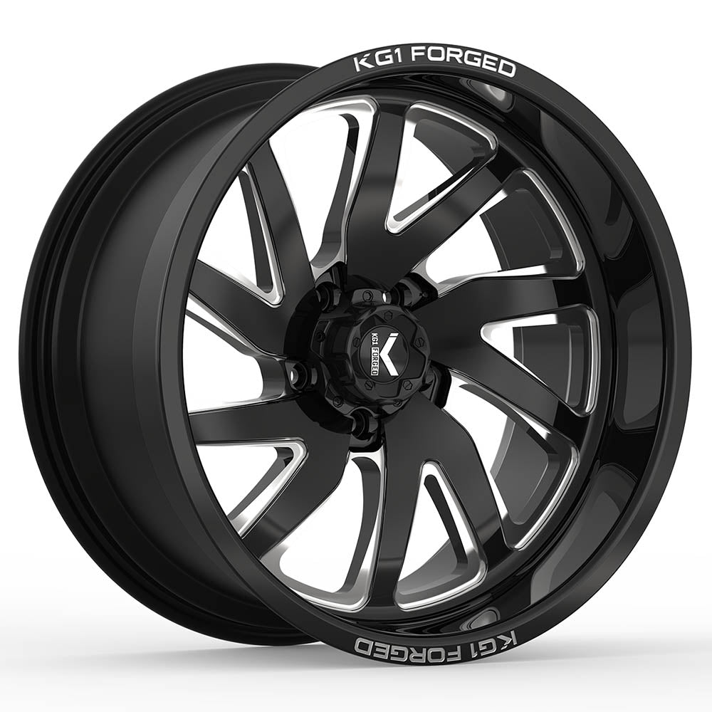 KG1 Forged Vile Black Milled Wheel