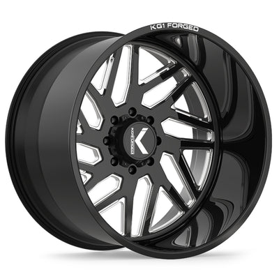 KG1 Forged Yaz-N Black Milled Wheel
