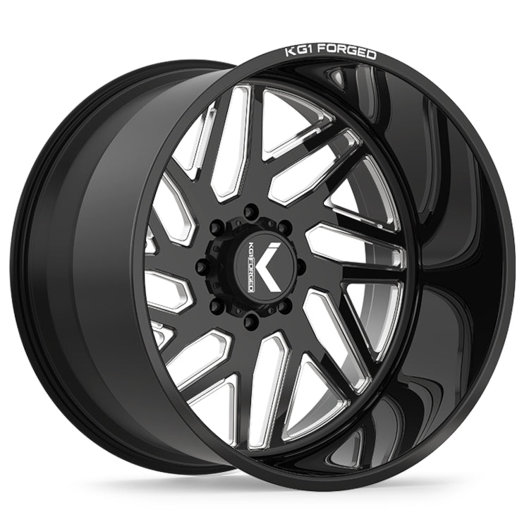 KG1 Forged Yaz-N Black Milled Wheel