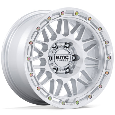 KMC KM555 Silver Machined Wheel