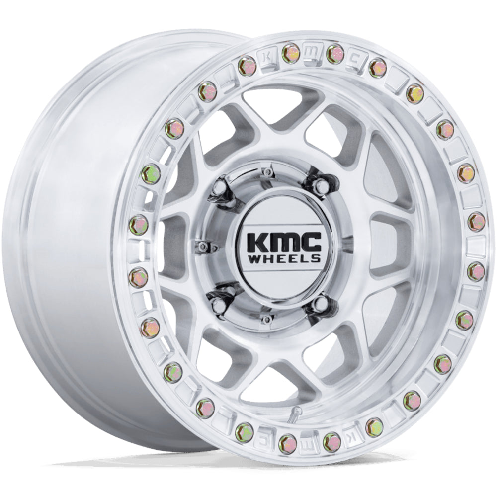 KMC KS241 Silver Machined Wheel