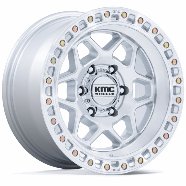KMC Torx Silver Machined Wheel