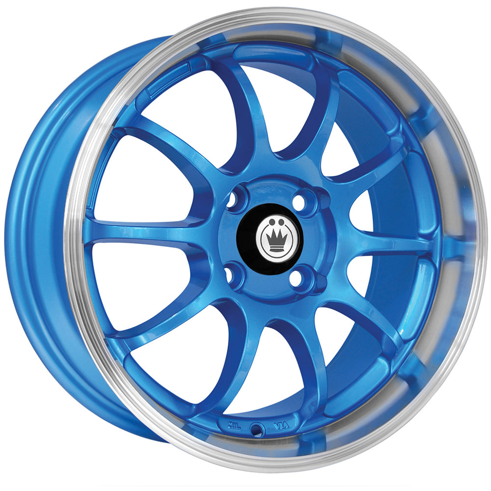 Konig Lightning Blue Machined Wheel