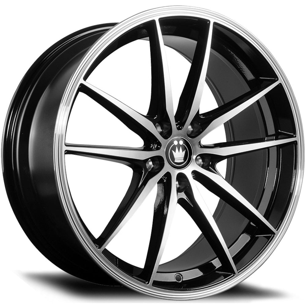 Konig Oversteer Black Machined Wheel