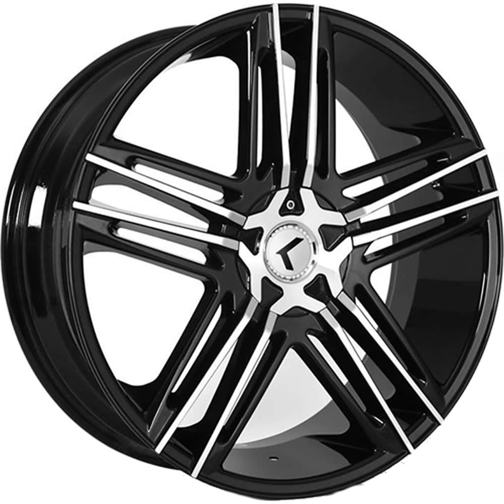 Kraze Hella Black Machined Wheel