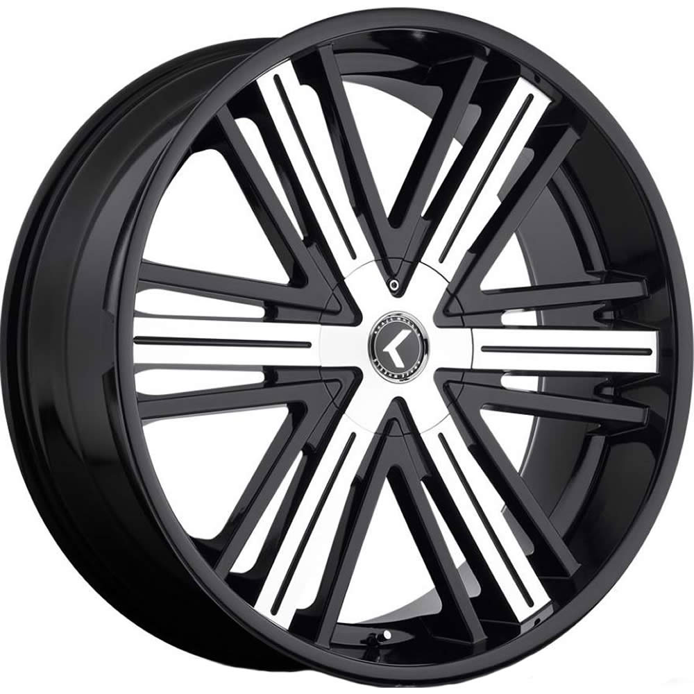 Kraze Hookah Black Machined Wheel