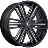 Kraze Hookah Black Milled Wheel
