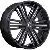 Kraze Hookah Black Milled Wheel